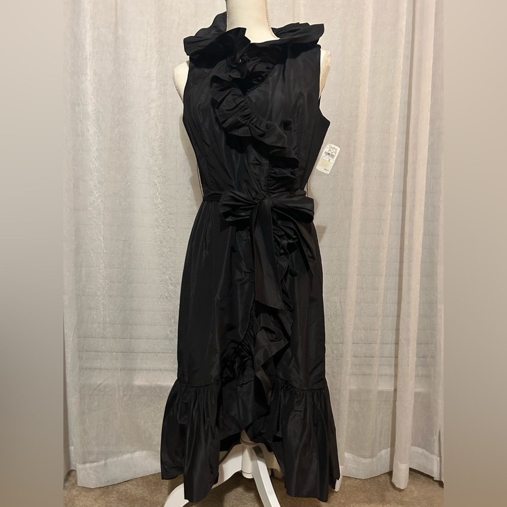 Rickie Freeman TERI JON Taffeta Ruffle Dress - Picture 1 of 10